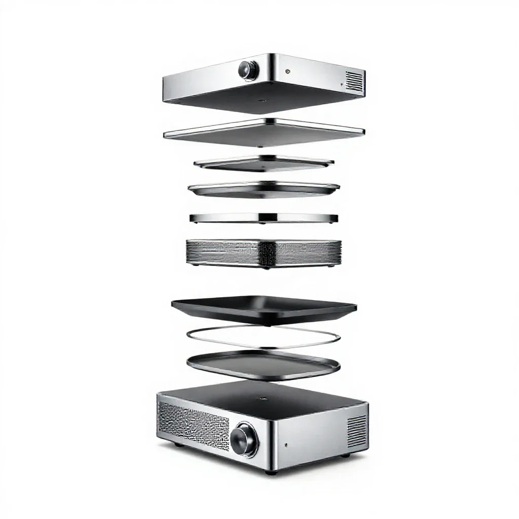 Home theater isolated on a white background
