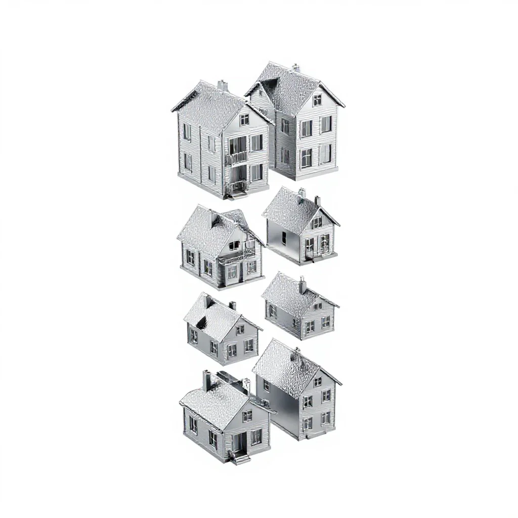 Housing isolated on a white background