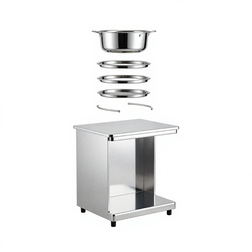 Kitchenette isolated on a white background