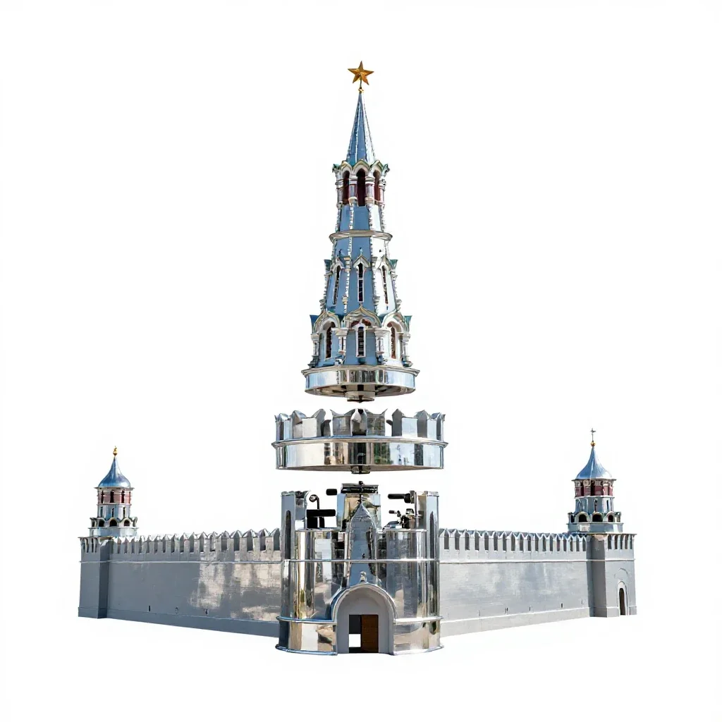 Kremlin isolated on a white background