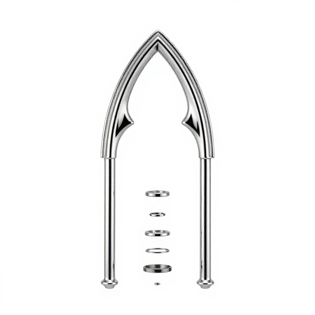 Lancet arch isolated on a white background