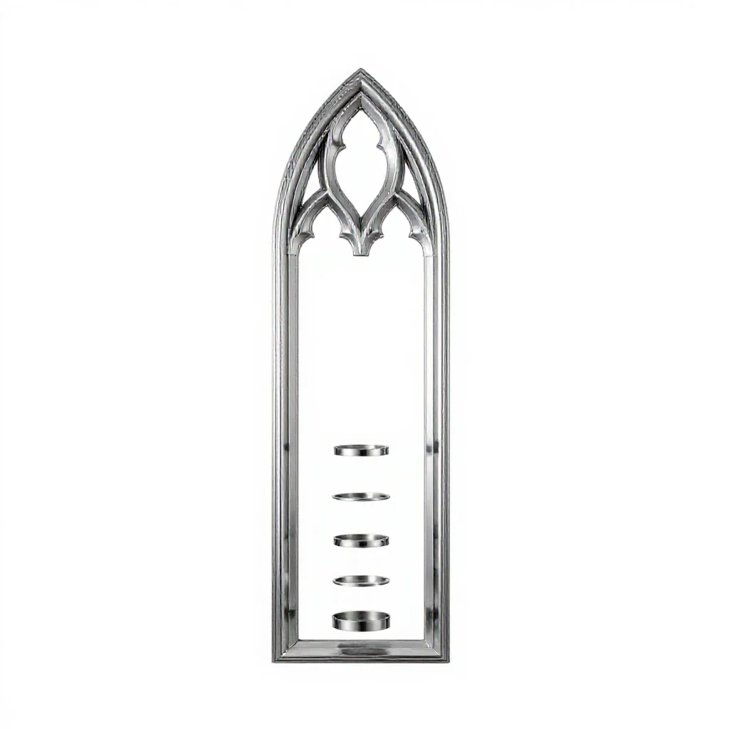 Lancet window isolated on a white background