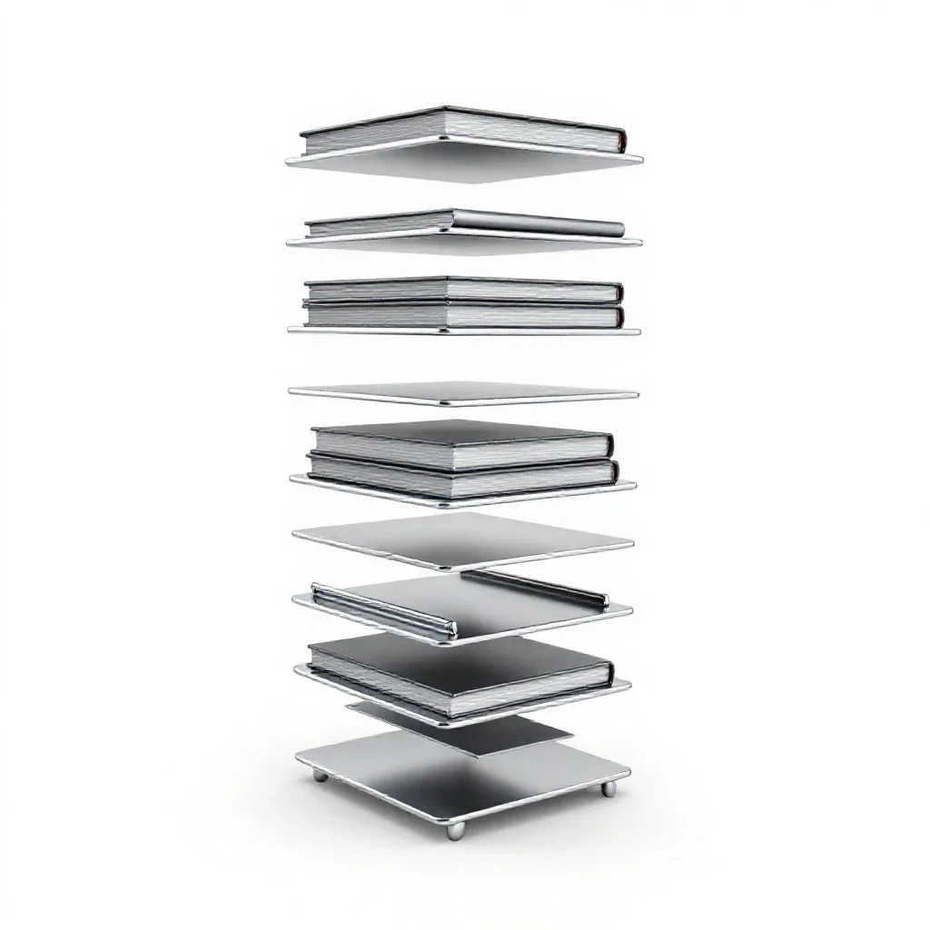 Library isolated on a white background