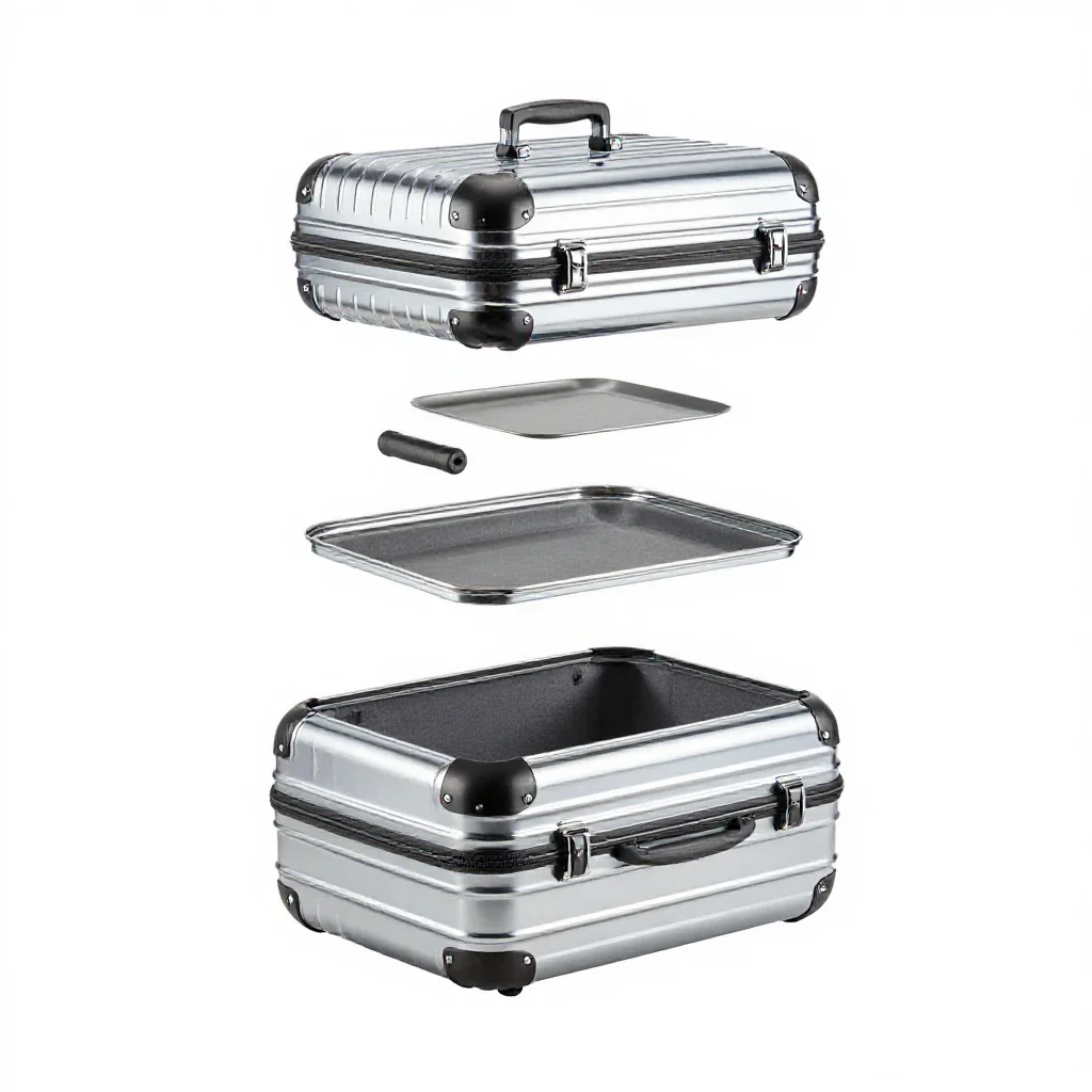 Luggage compartment isolated on a white background