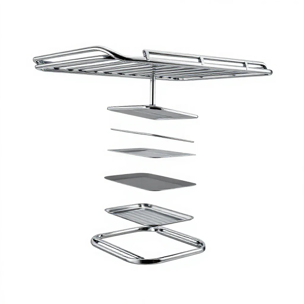 Luggage rack isolated on a white background