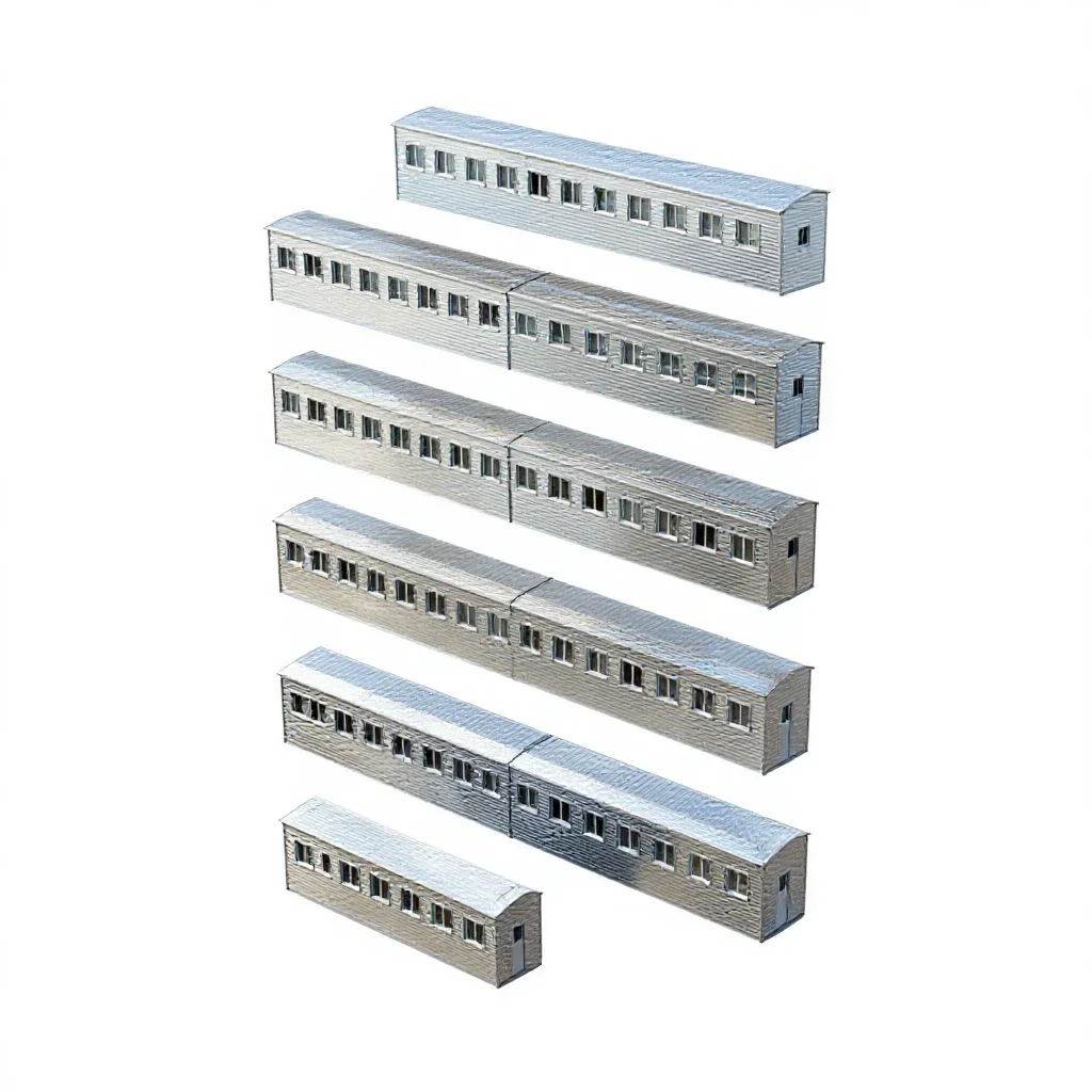 Military quarters isolated on a white background