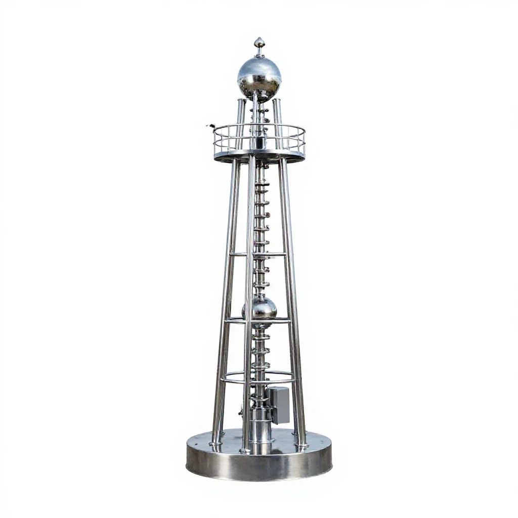 Mooring tower isolated on a white background