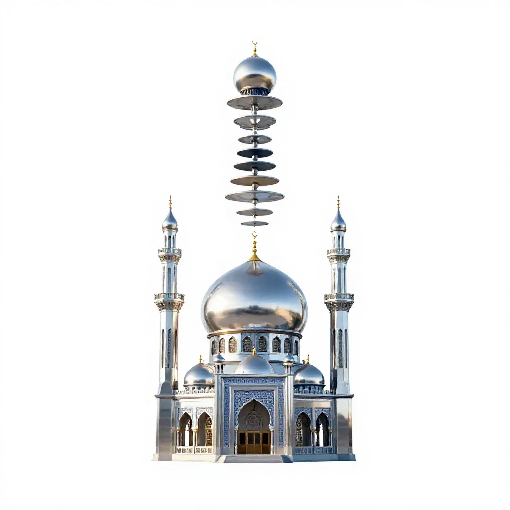Mosque isolated on a white background