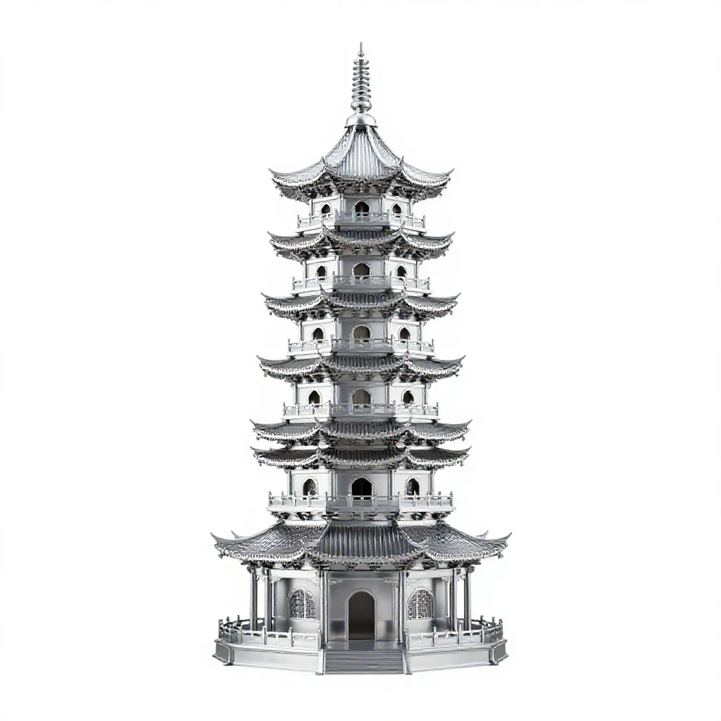 Pagoda isolated on a white background
