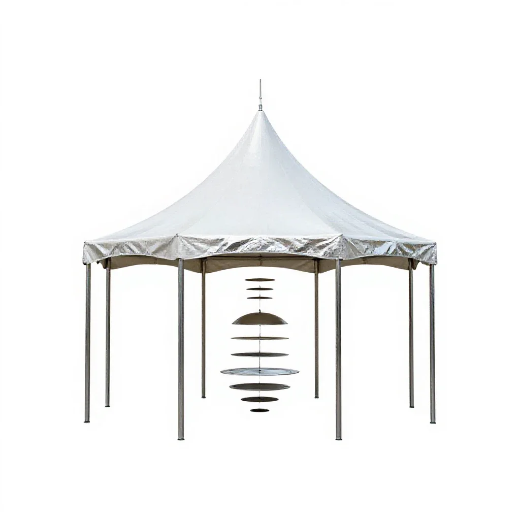 Pavilion isolated on a white background