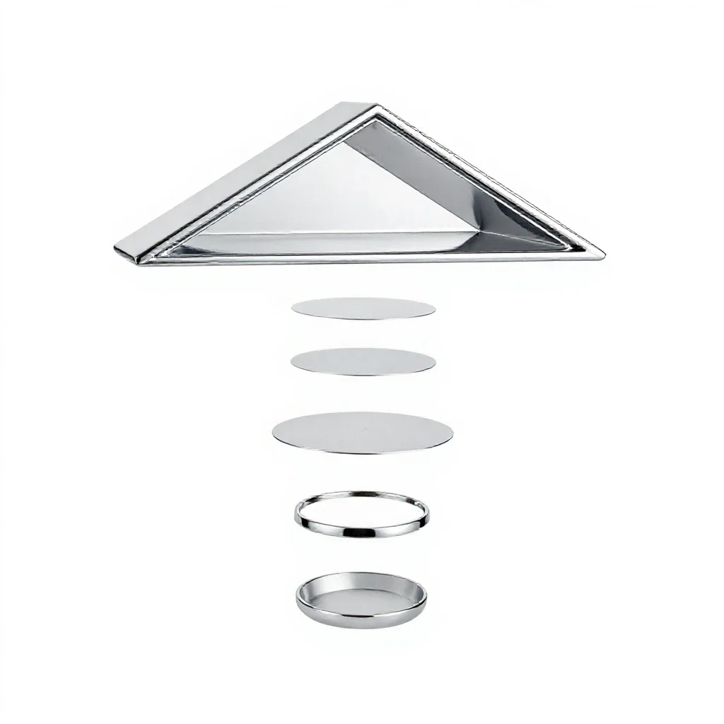 Pediment isolated on a white background
