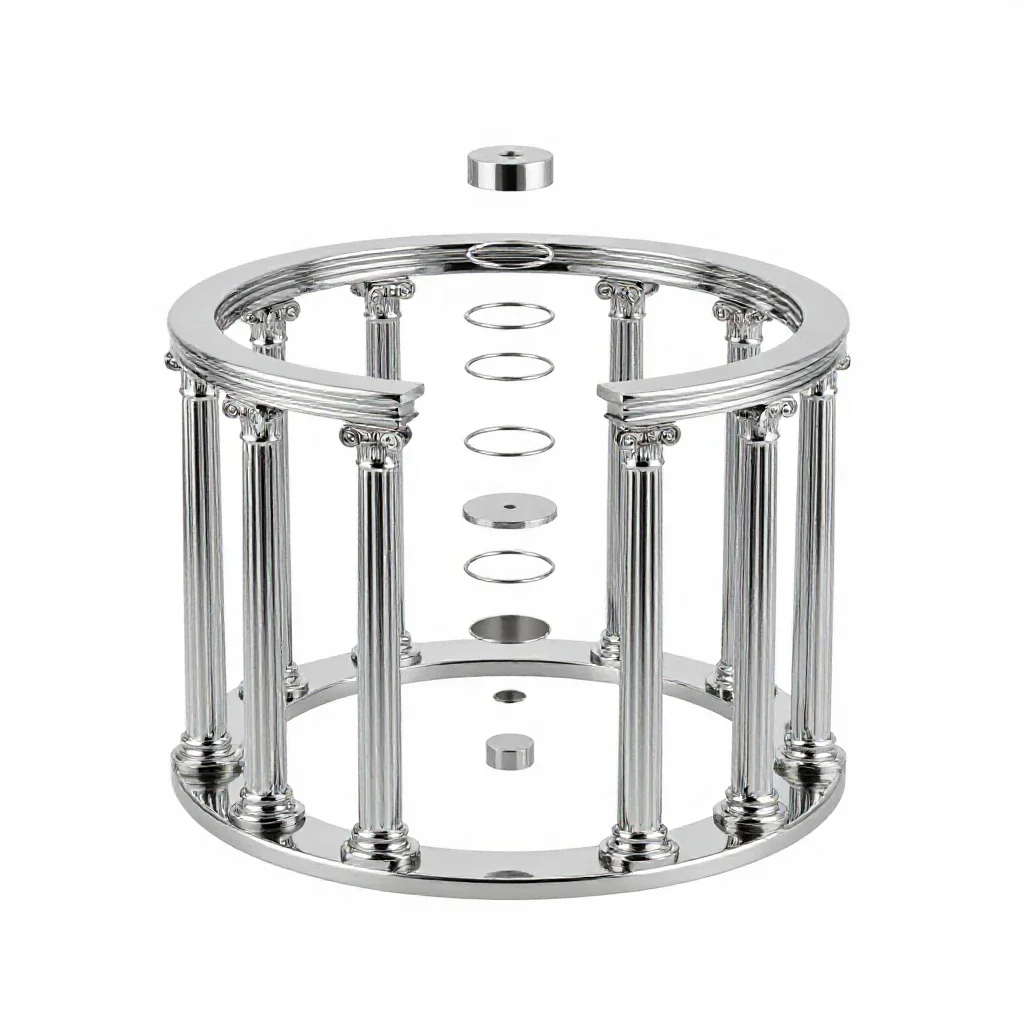 Peristyle isolated on a white background
