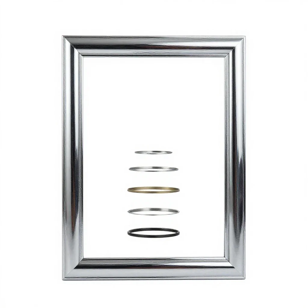 Picture frame isolated on a white background