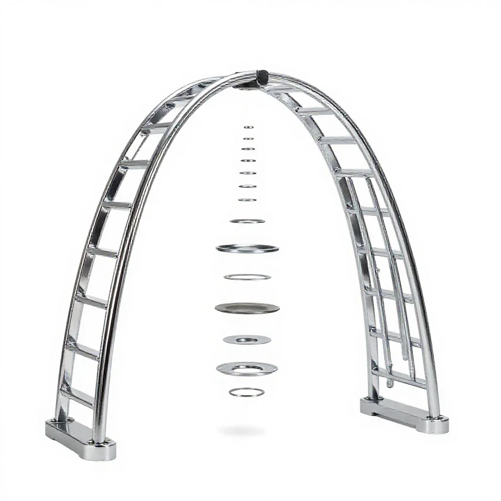 Pier arch isolated on a white background