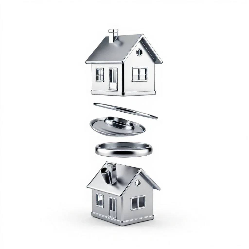Poorhouse isolated on a white background