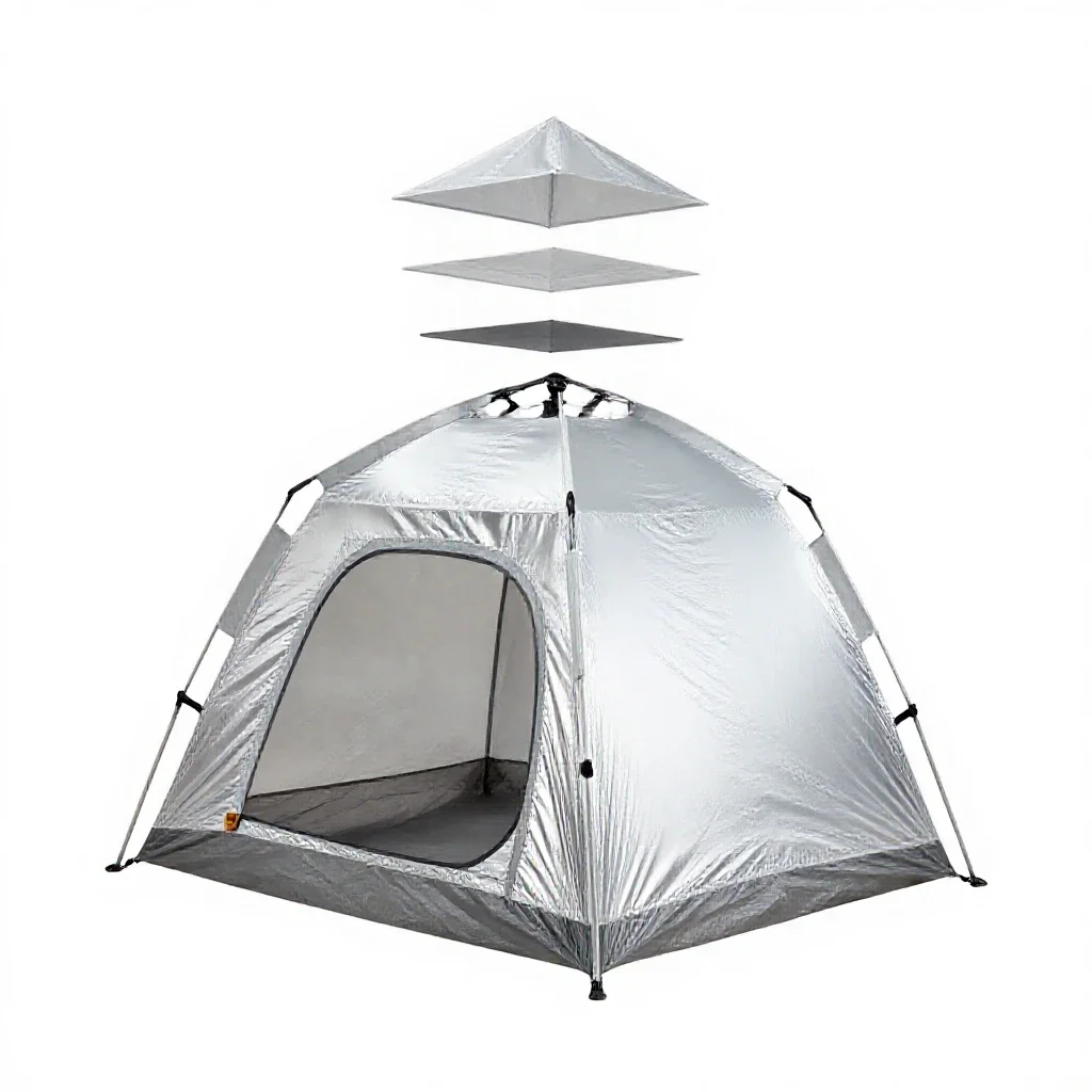 Pop tent isolated on a white background