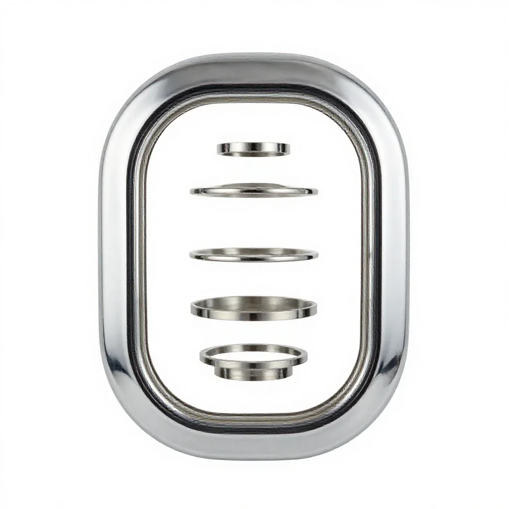 Porthole isolated on a white background