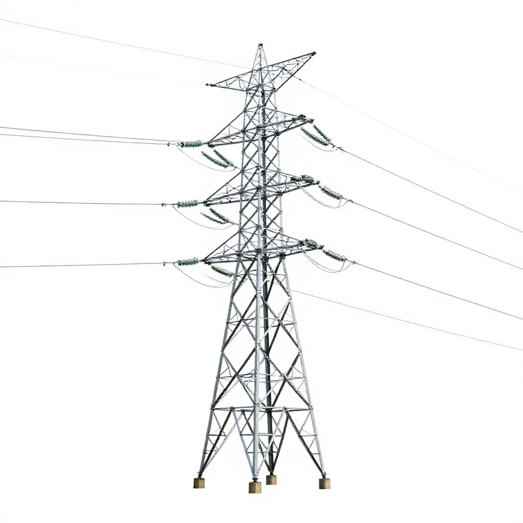 Pylon isolated on a white background