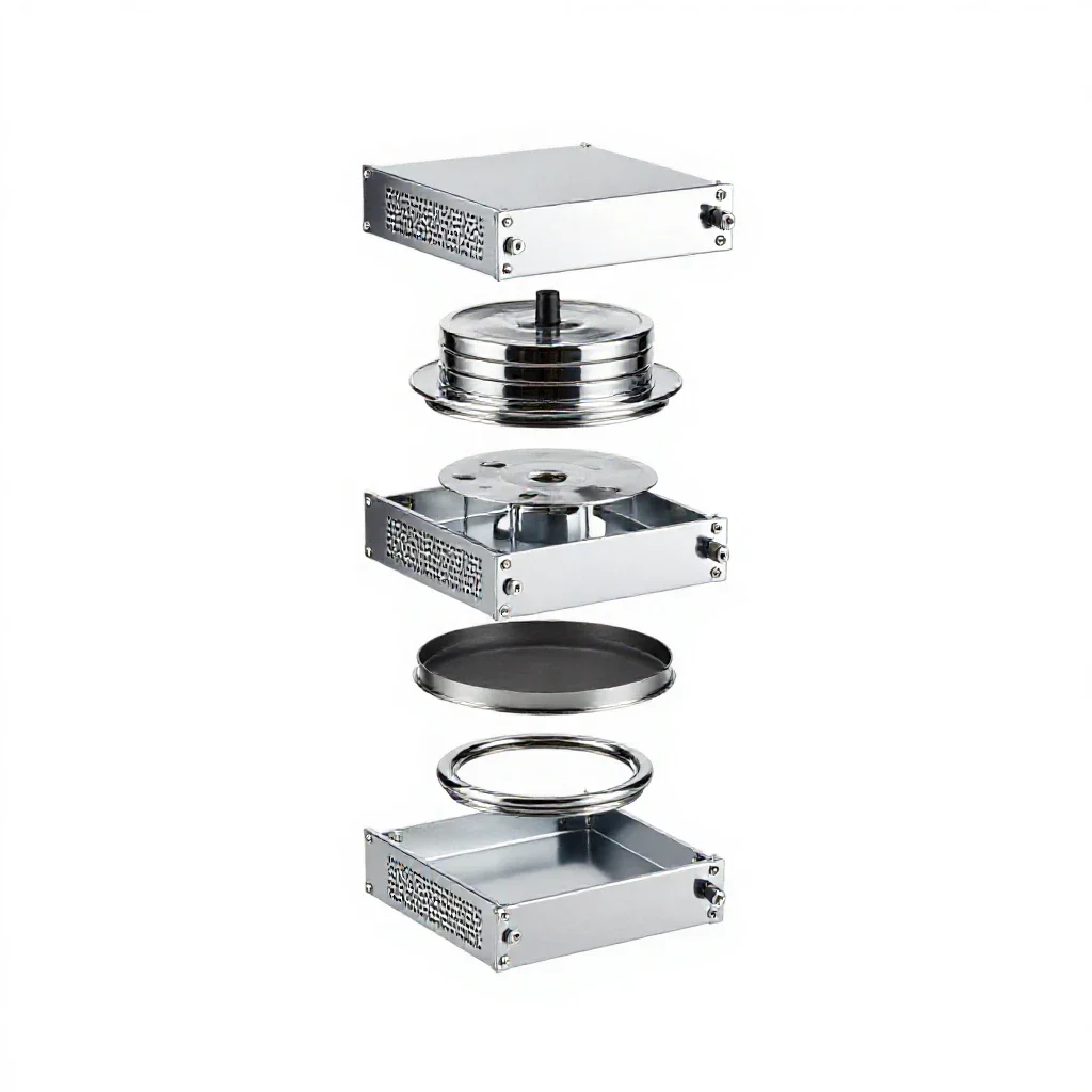 Radio chassis isolated on a white background