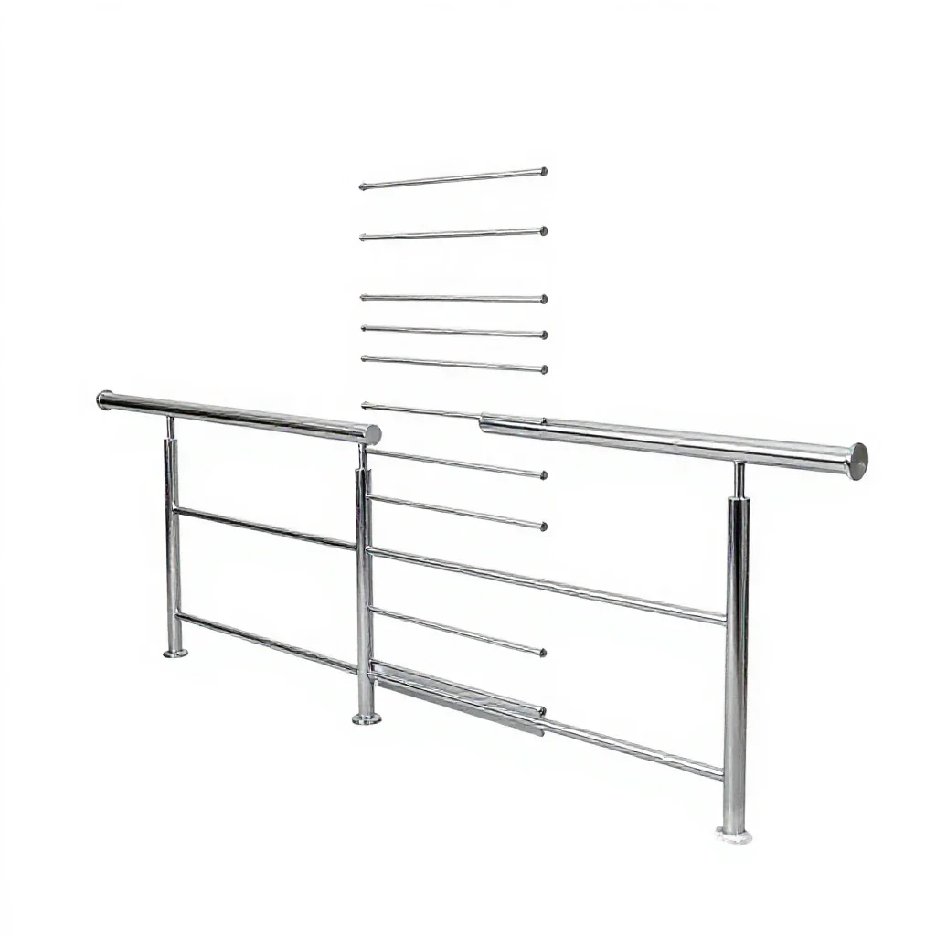 Railing isolated on a white background