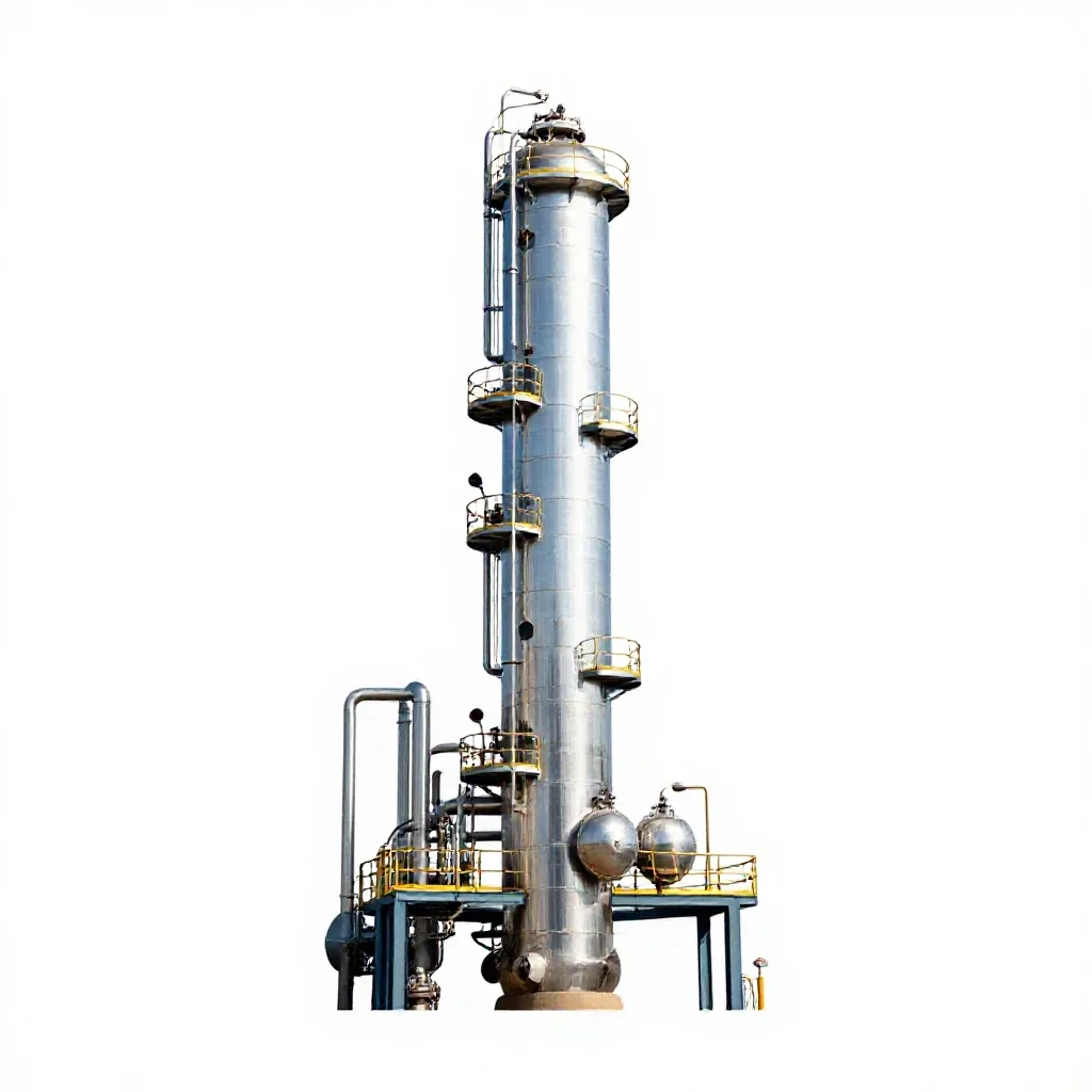 Refinery isolated on a white background