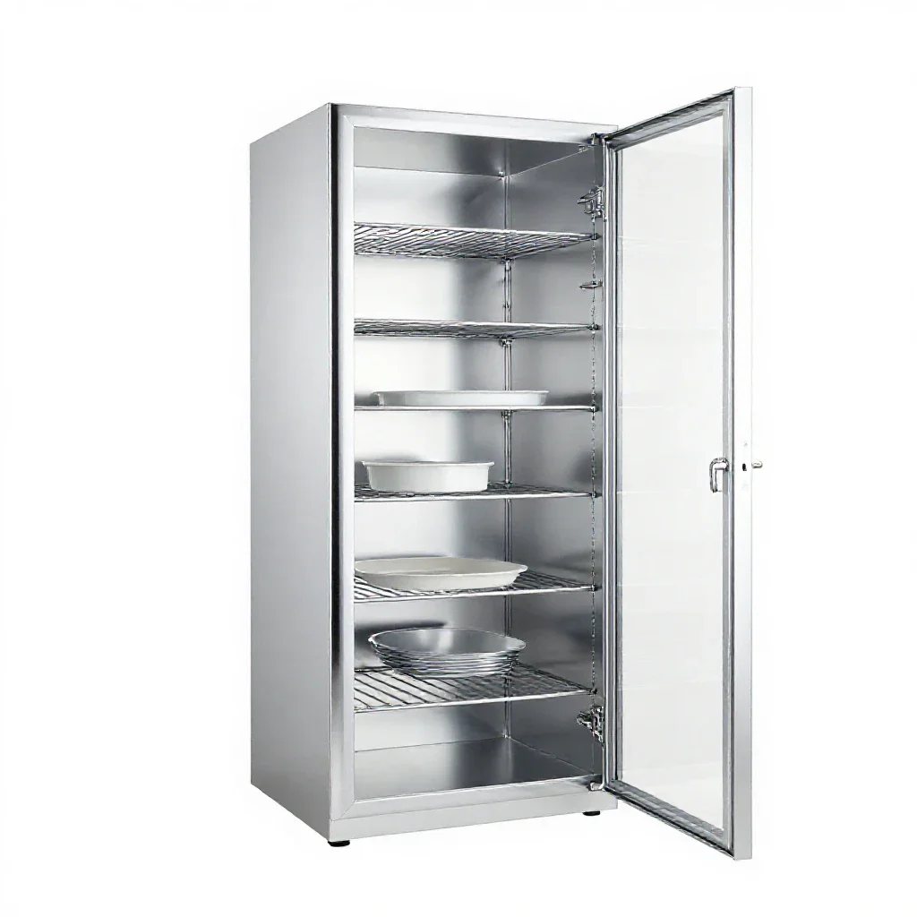 Airing cupboard isolated on a white background
