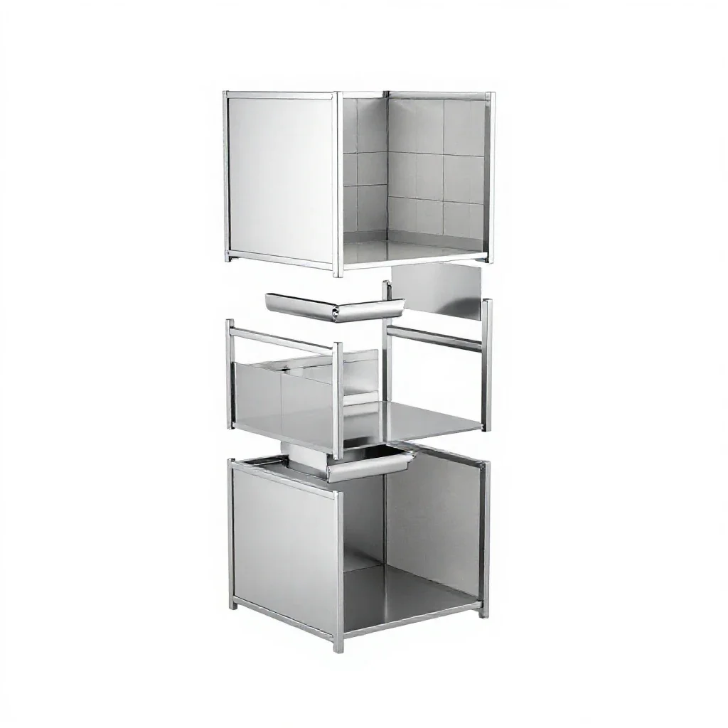 Efficiency apartment isolated on a white background