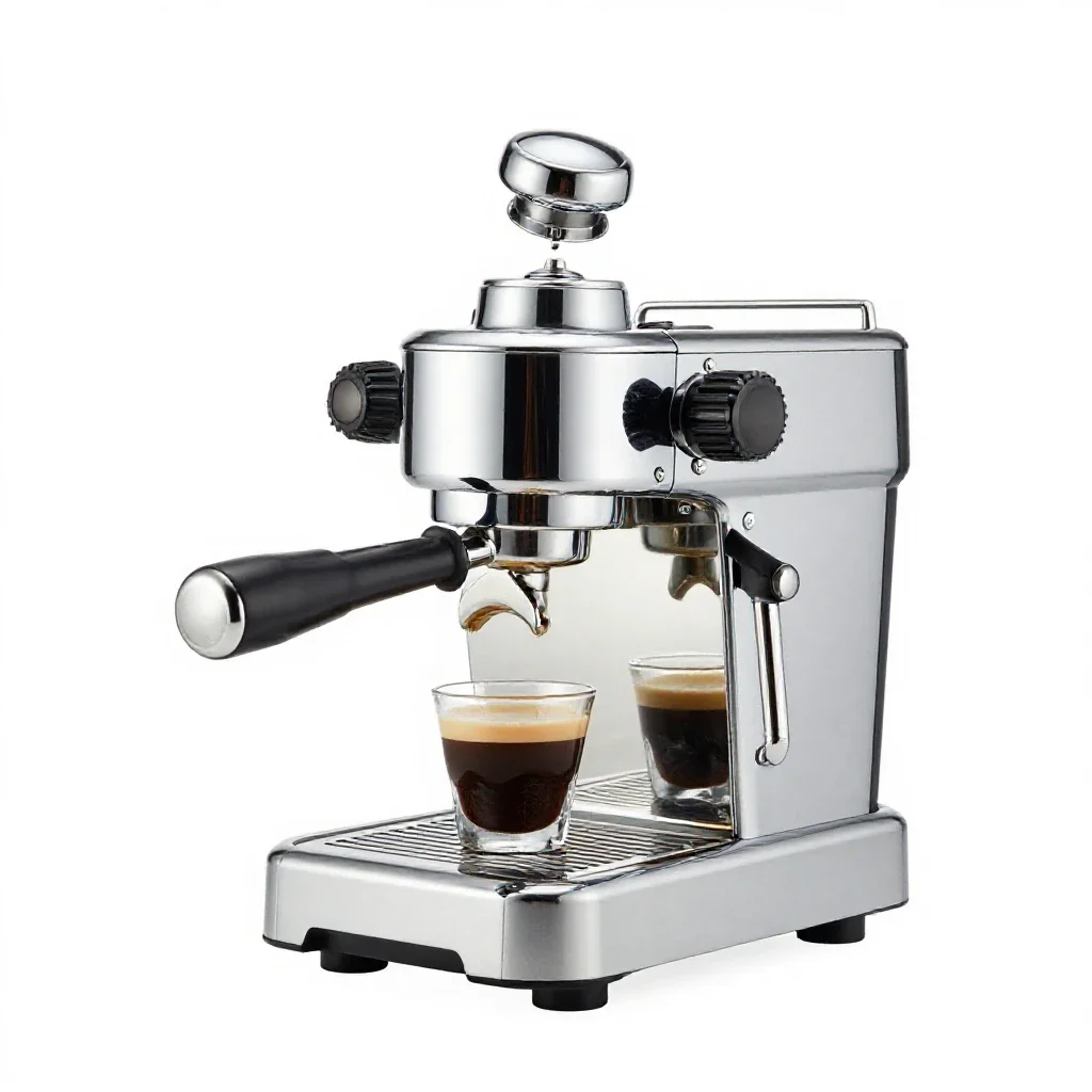 Espresso shop isolated on a white background
