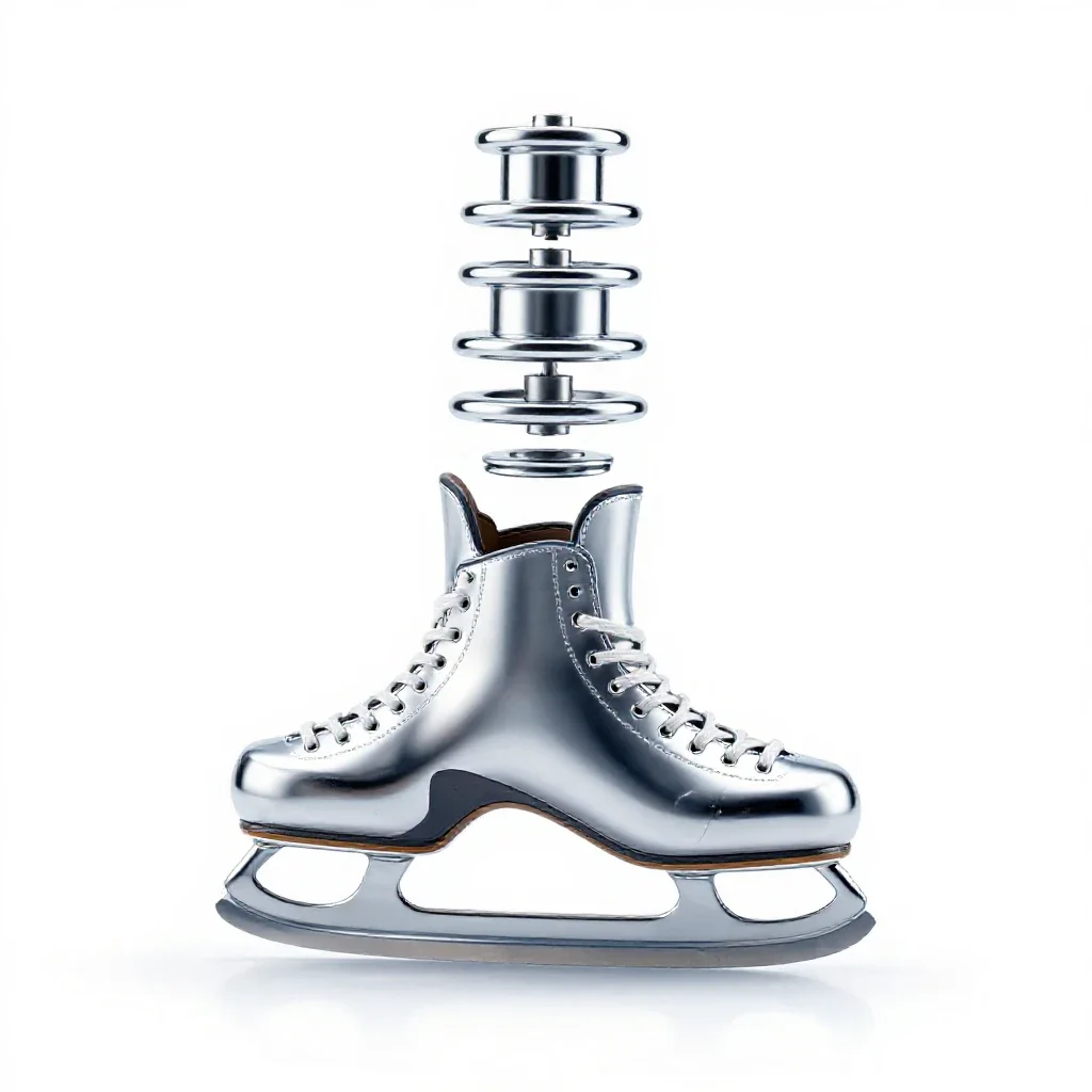 Ice rink isolated on a white background