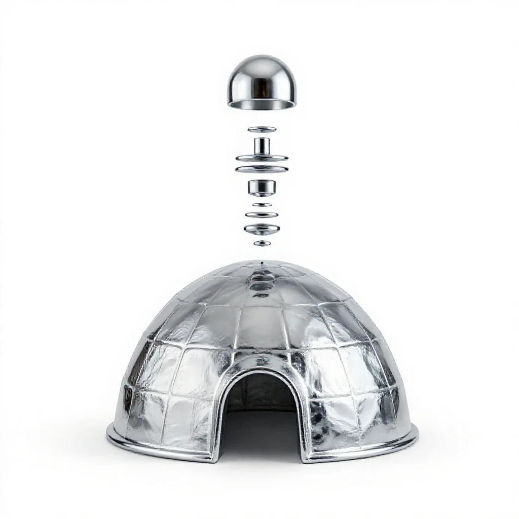 Igloo isolated on a white background