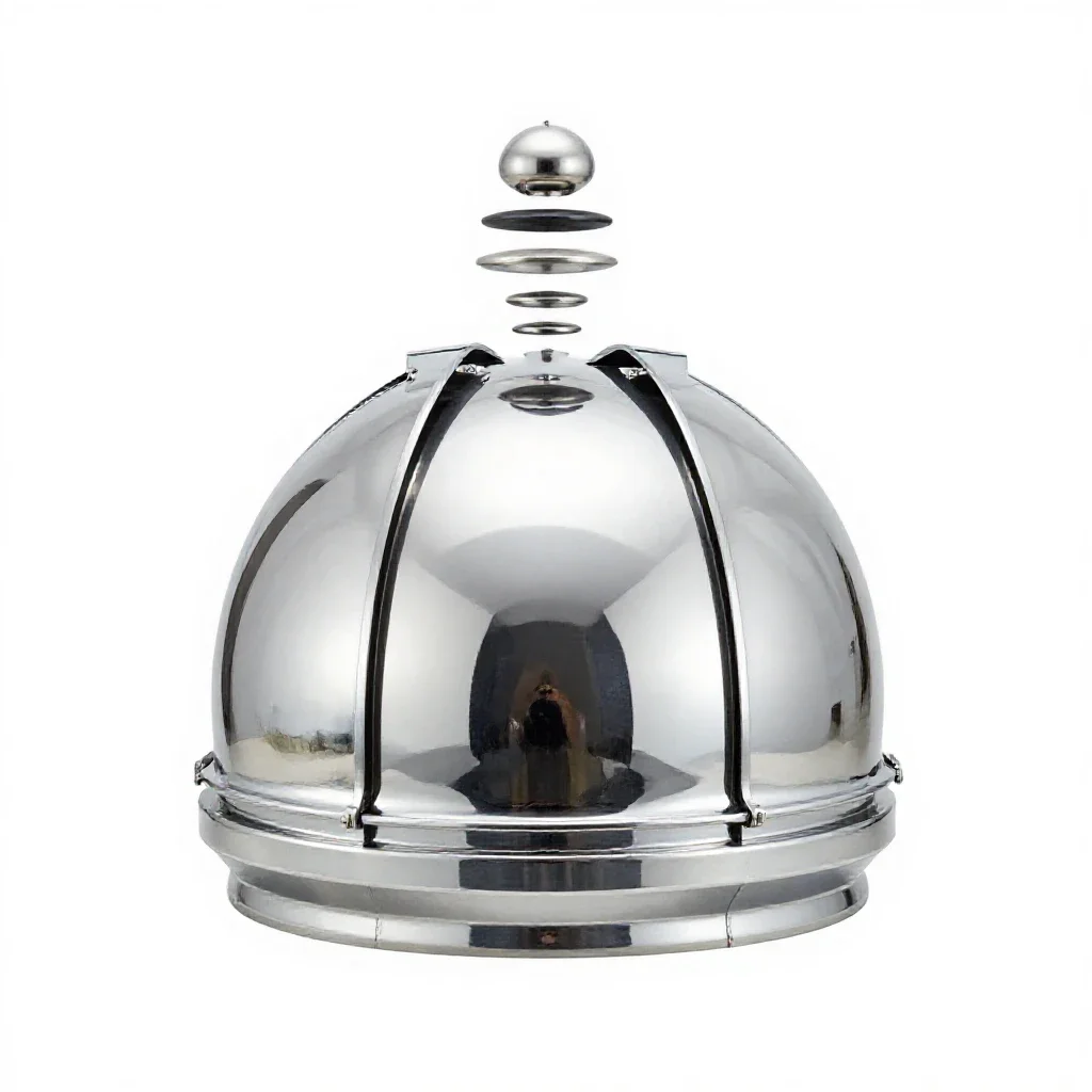 Observation dome isolated on a white background