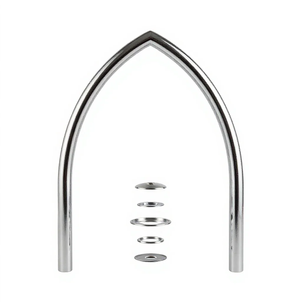 Ogee arch isolated on a white background