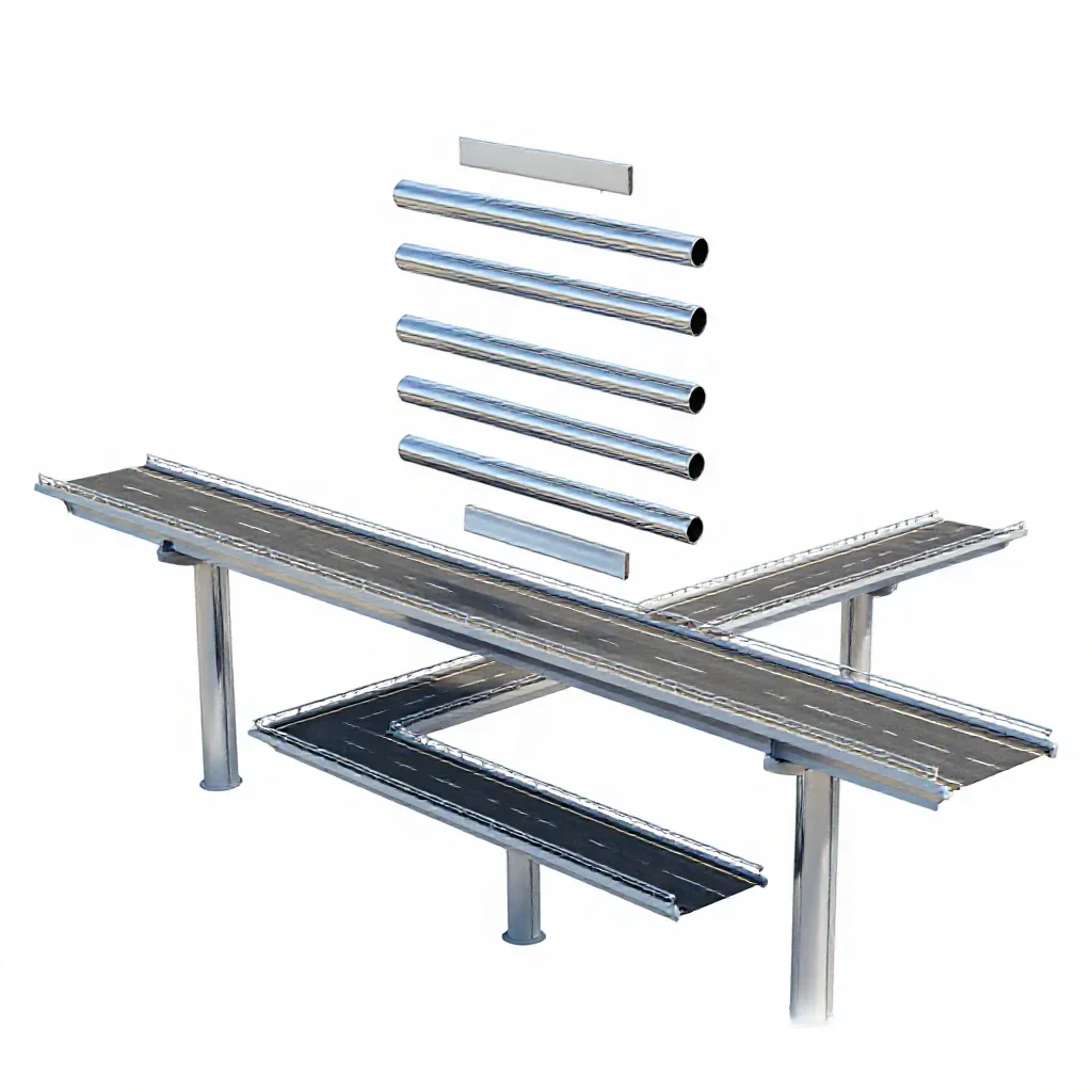 Overpass isolated on a white background