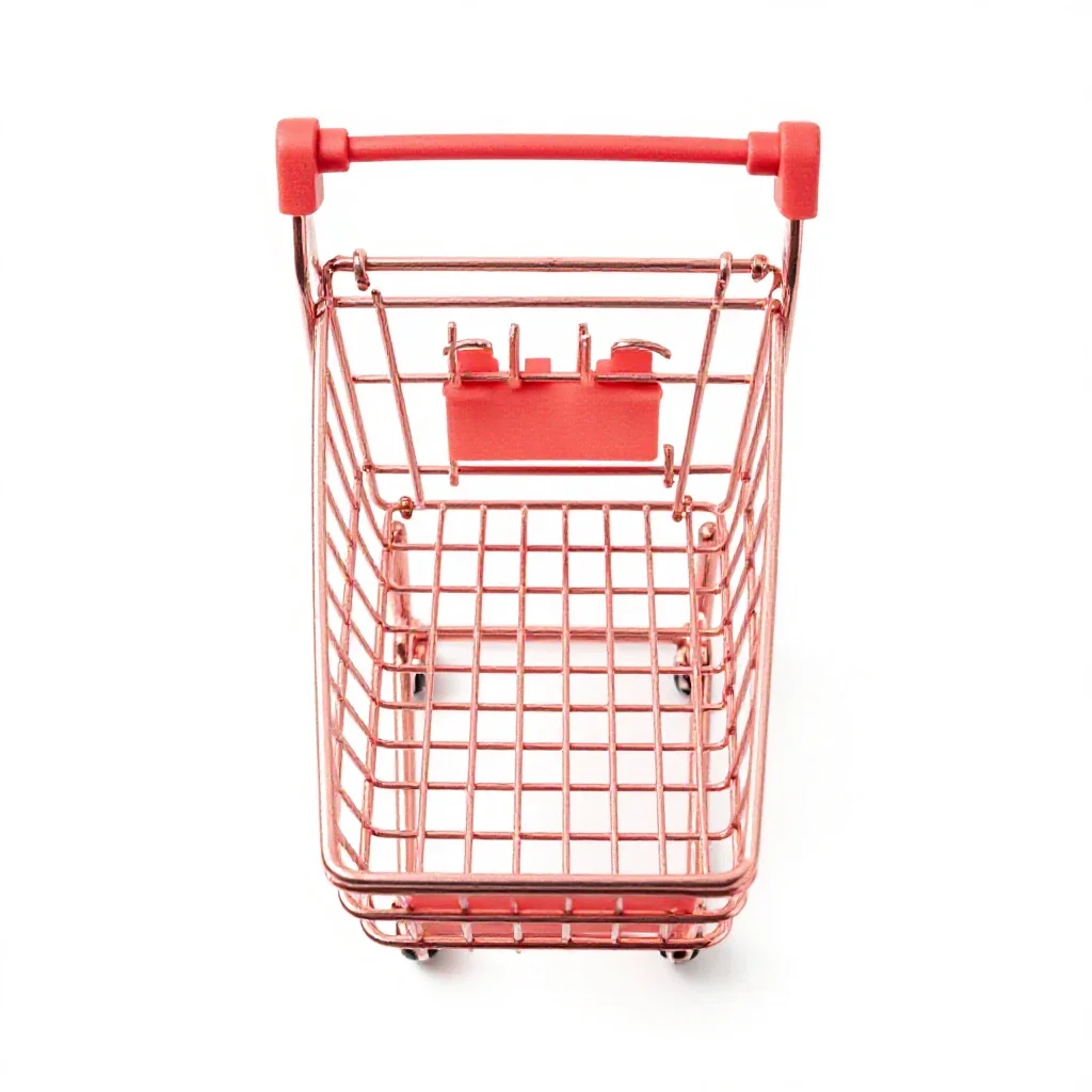 Shopping cart isolated on a white background