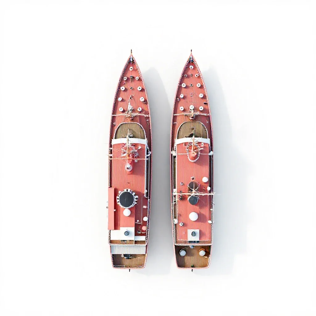 Sister ship isolated on a white background