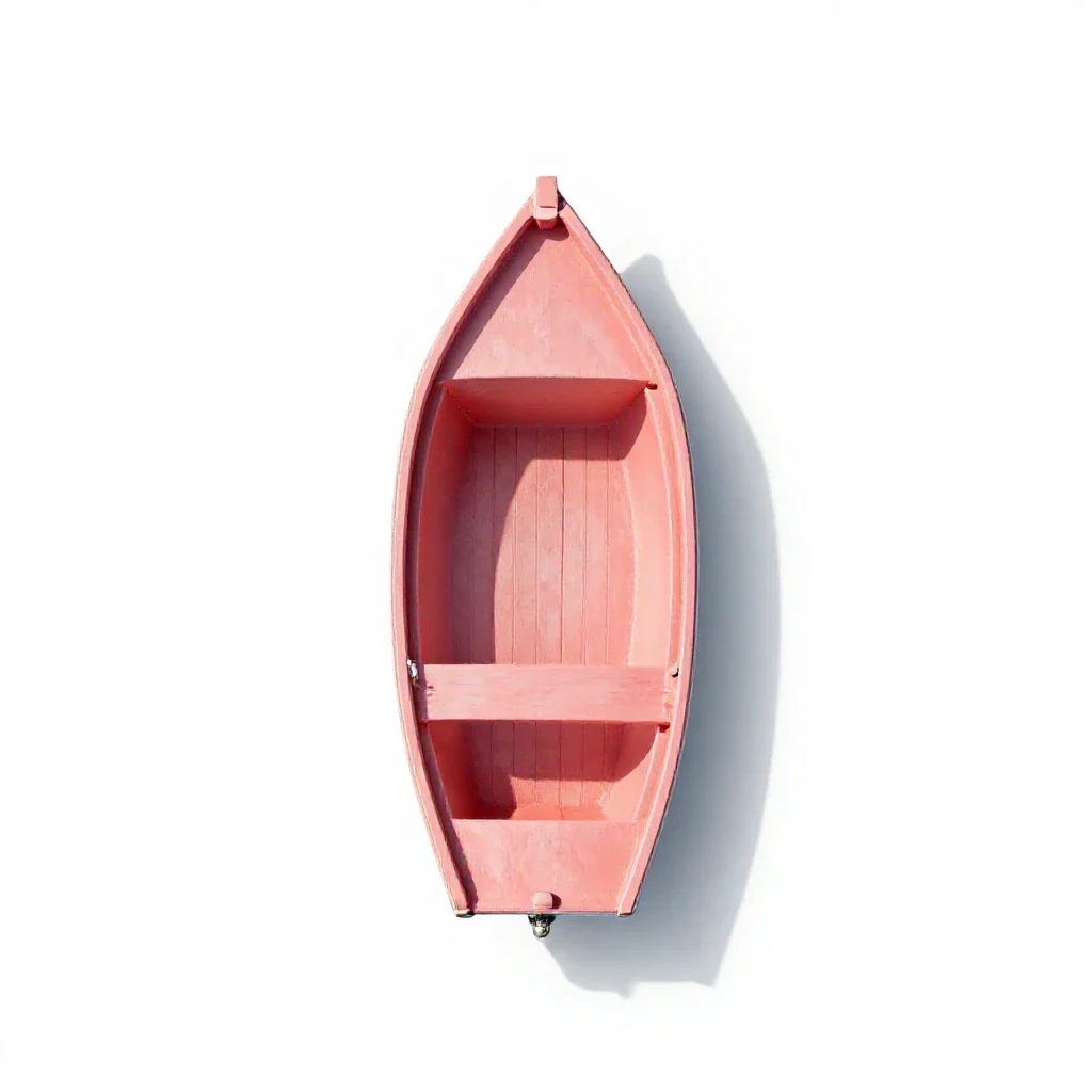 Small boat isolated on a white background