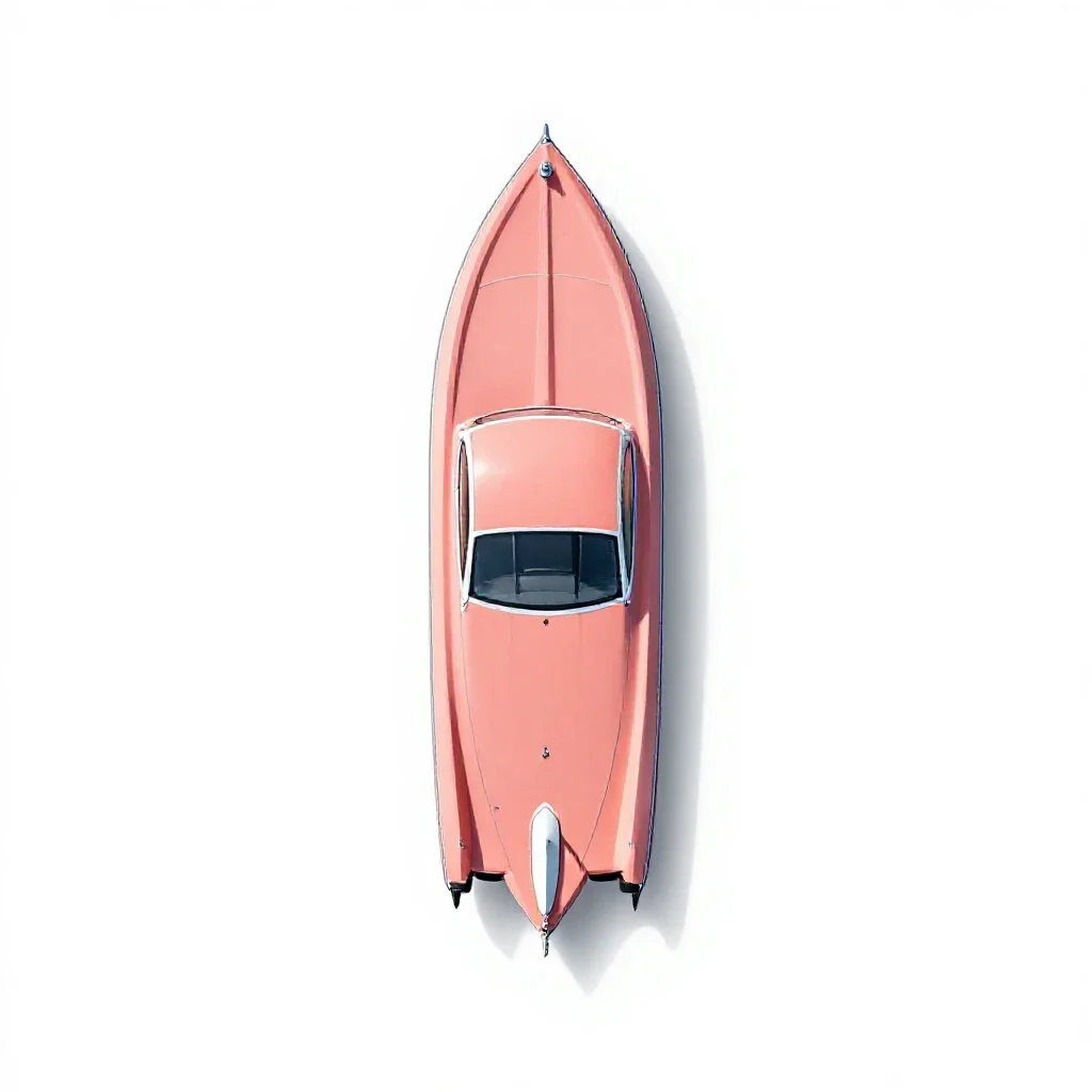 Speedboat isolated on a white background