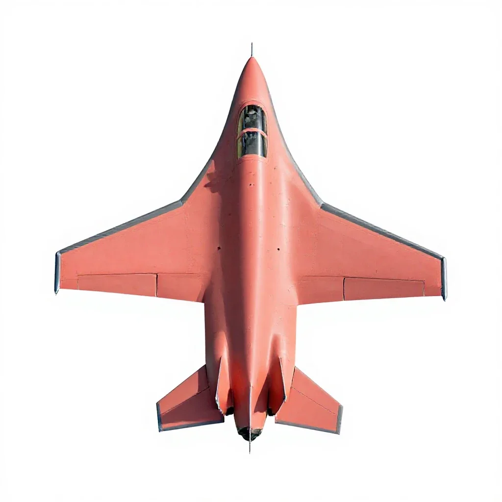 Stealth aircraft isolated on a white background