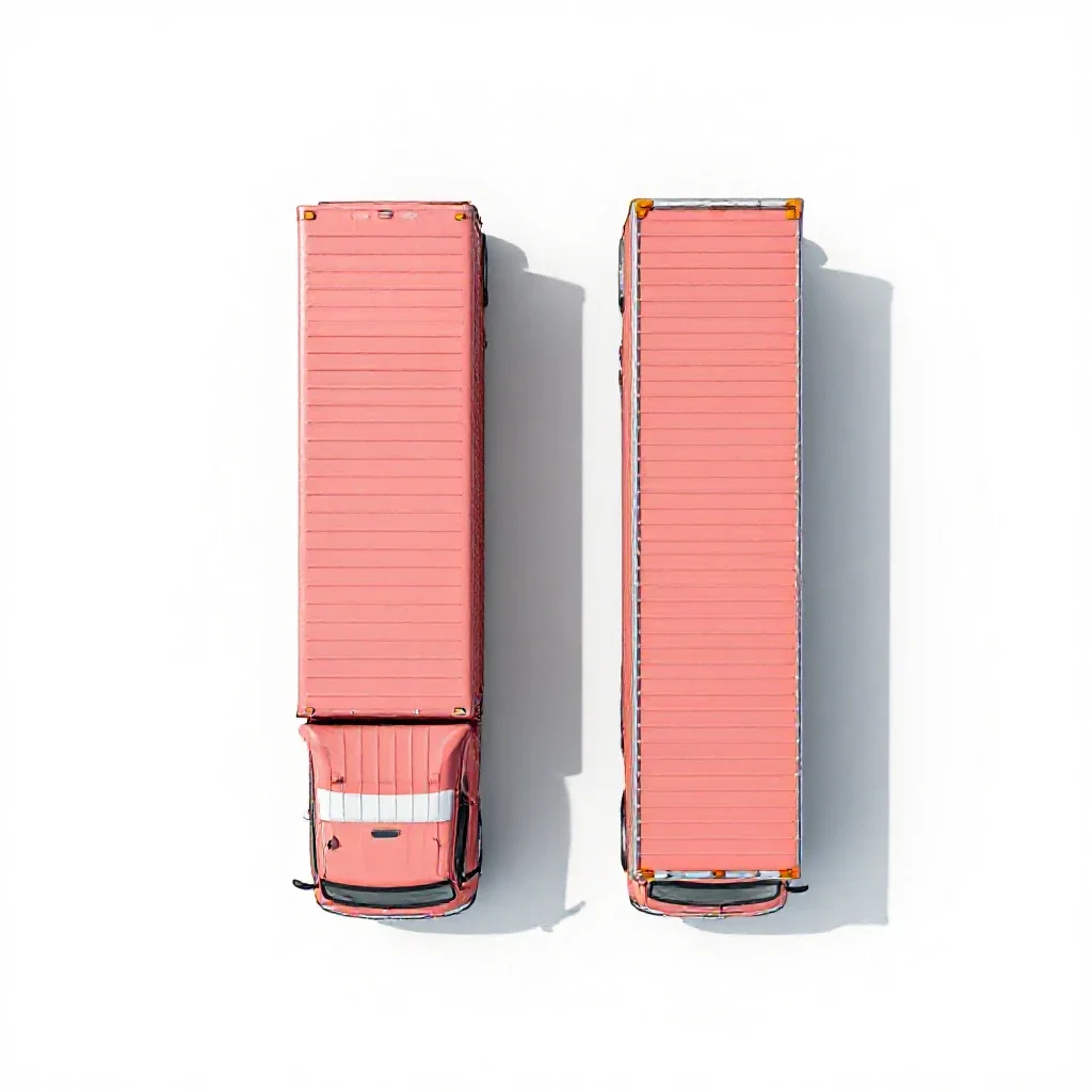 Tandem trailer isolated on a white background