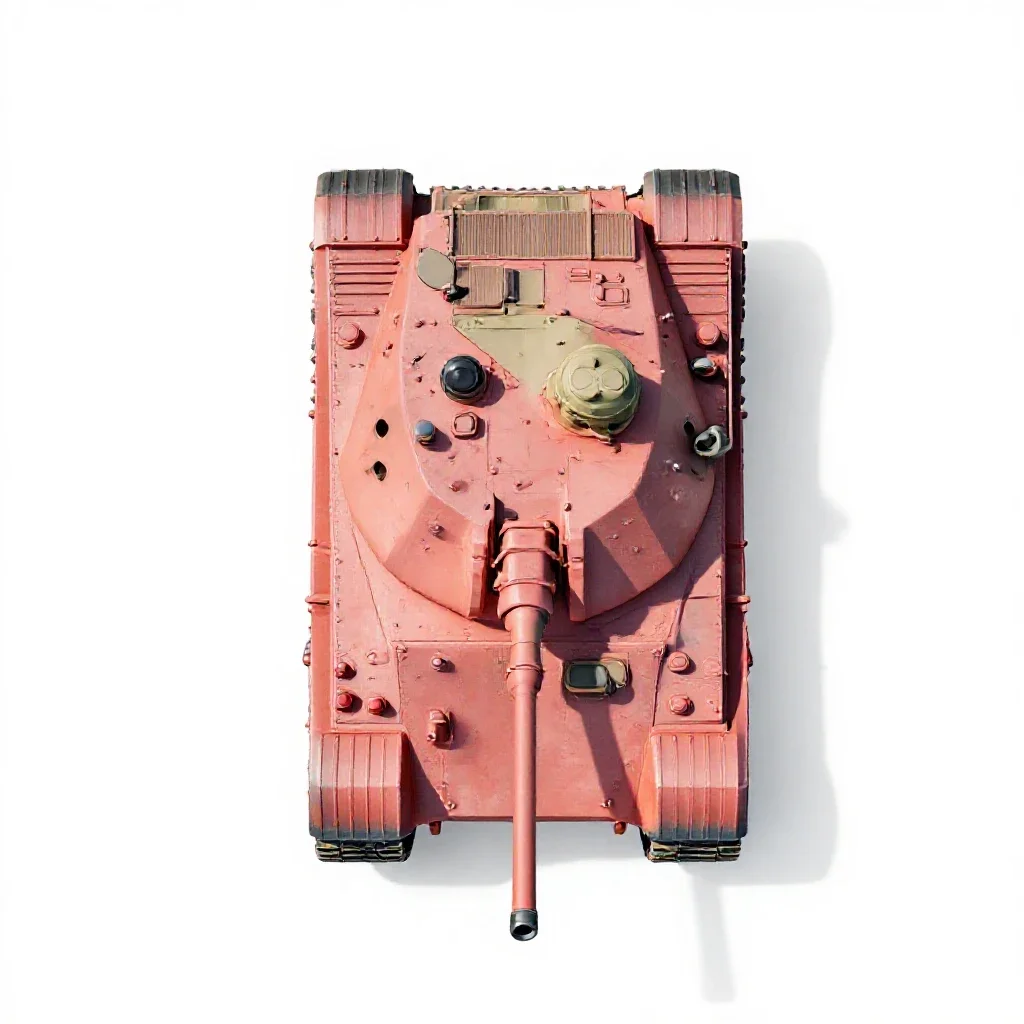 Tank destroyer isolated on a white background