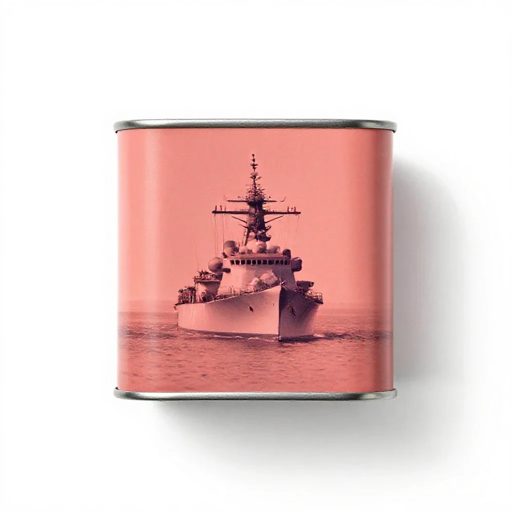 Tin can isolated on a white background