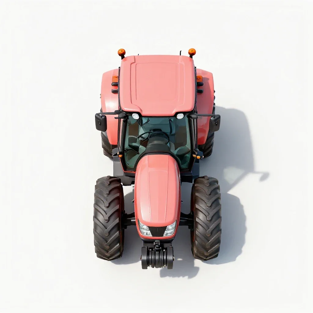 Tractor isolated on a white background