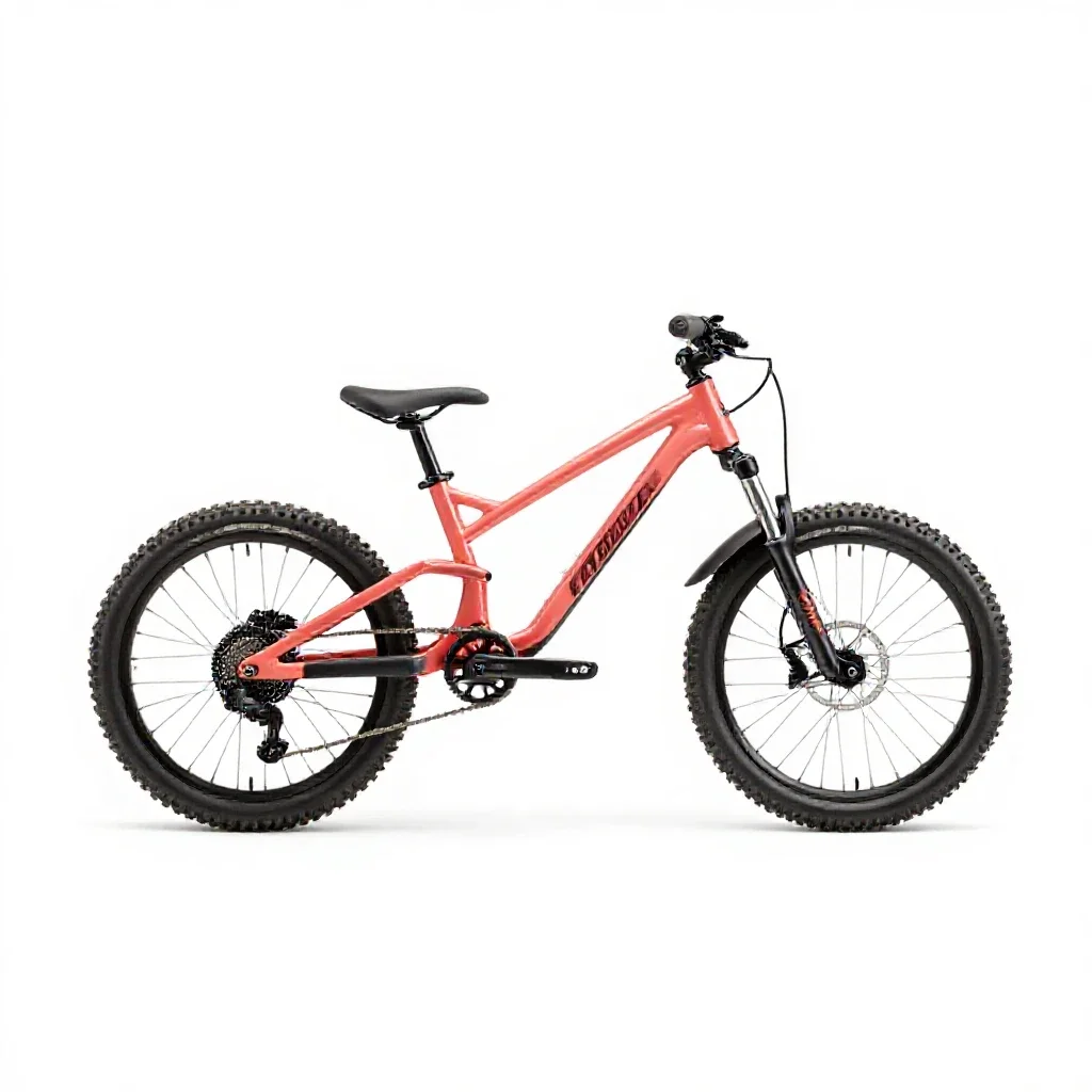 Trail bike isolated on a white background