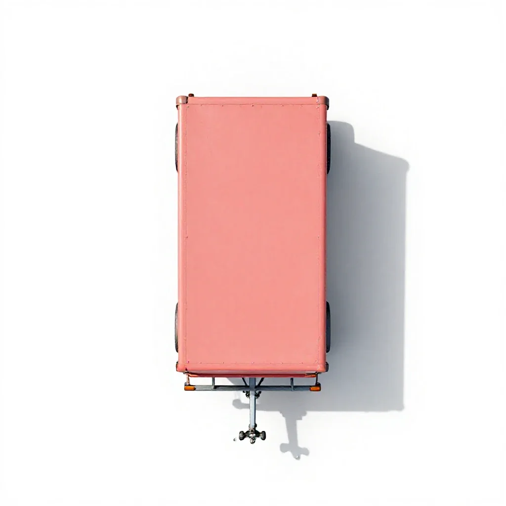 Trailer isolated on a white background