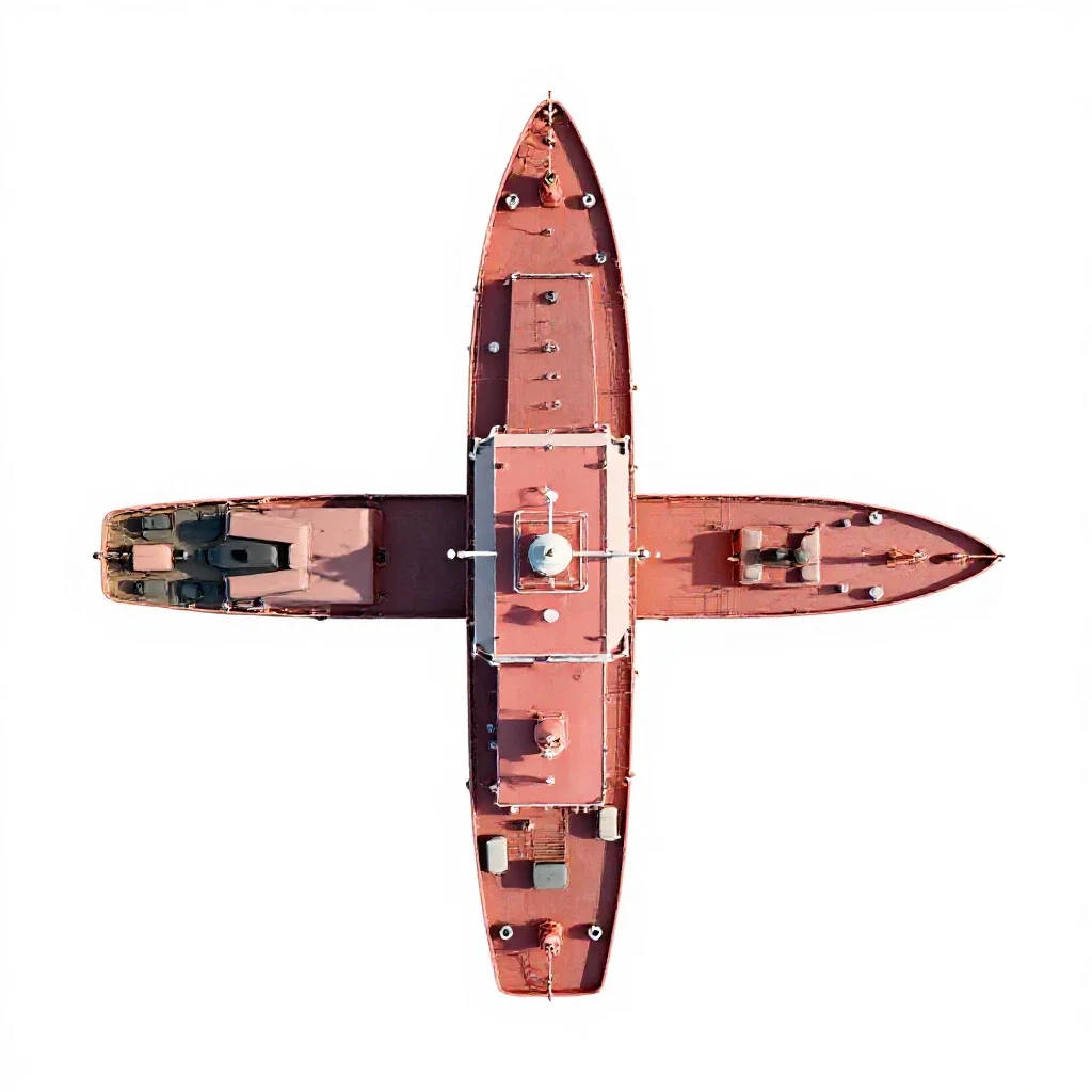 Transport ship isolated on a white background