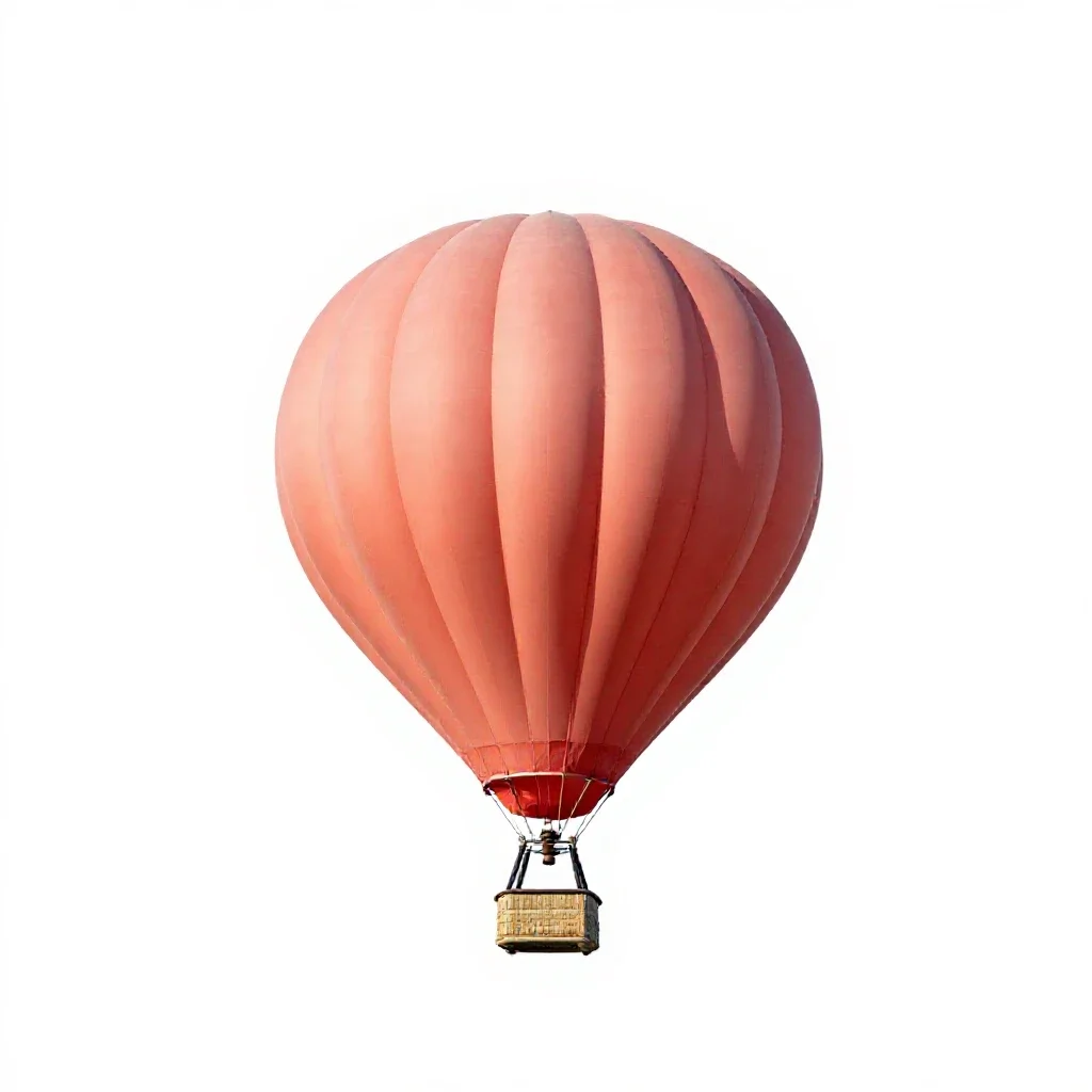 Trial balloon isolated on a white background