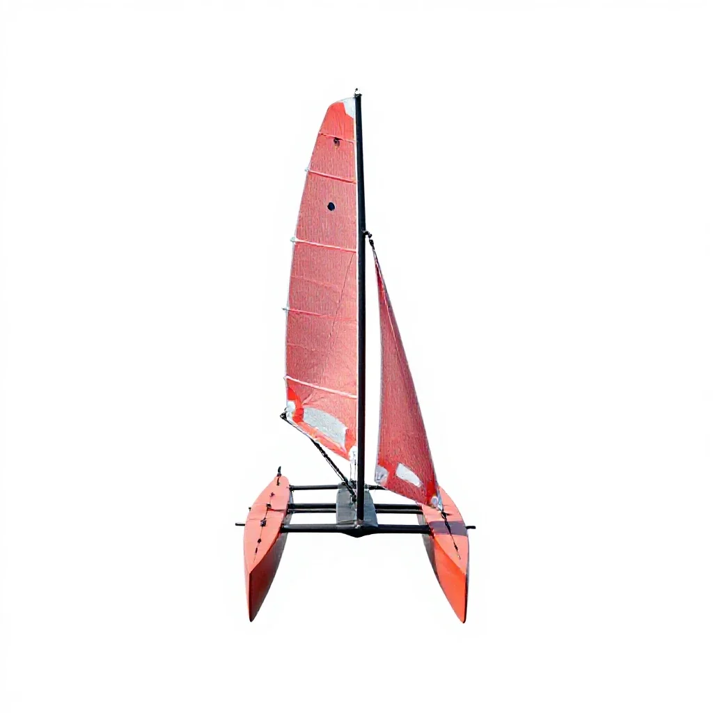 Trimaran isolated on a white background