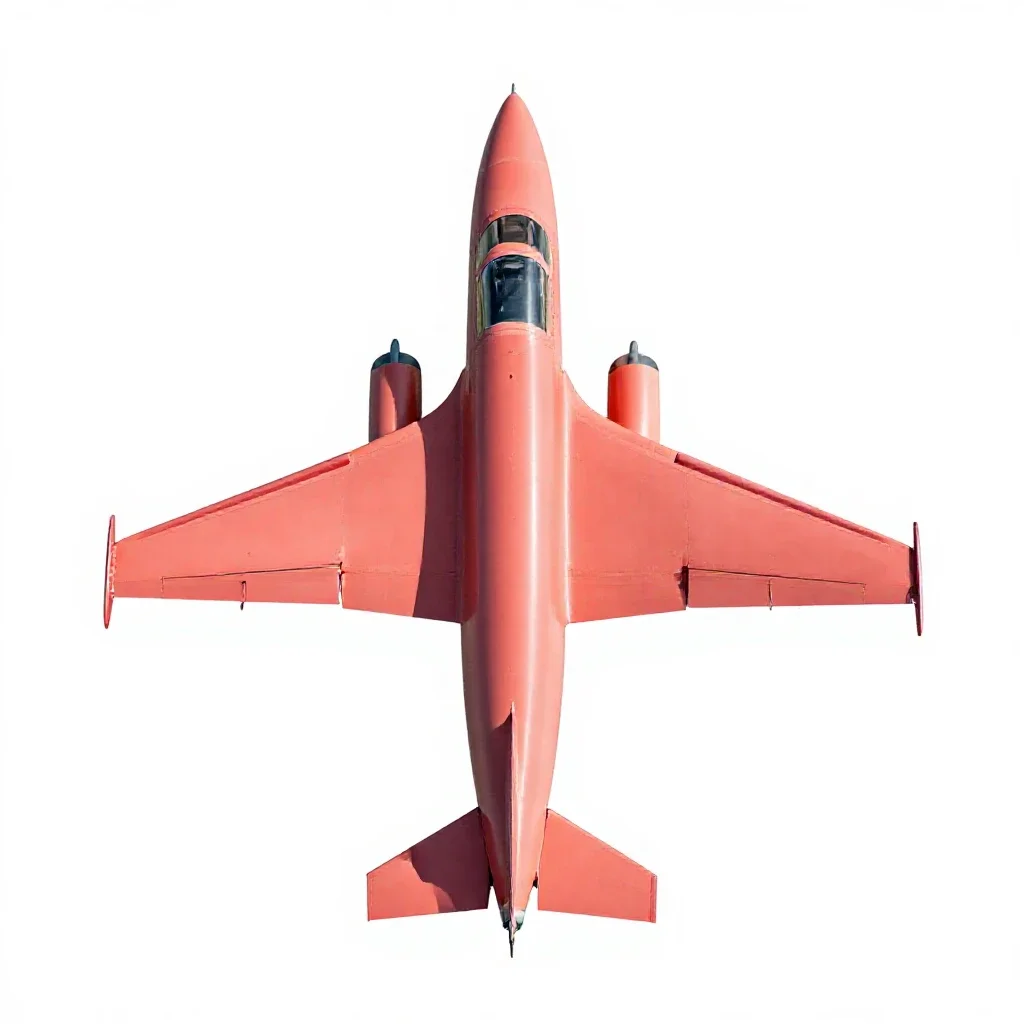 Twinjet isolated on a white background