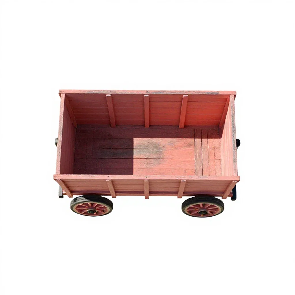 Wagon isolated on a white background