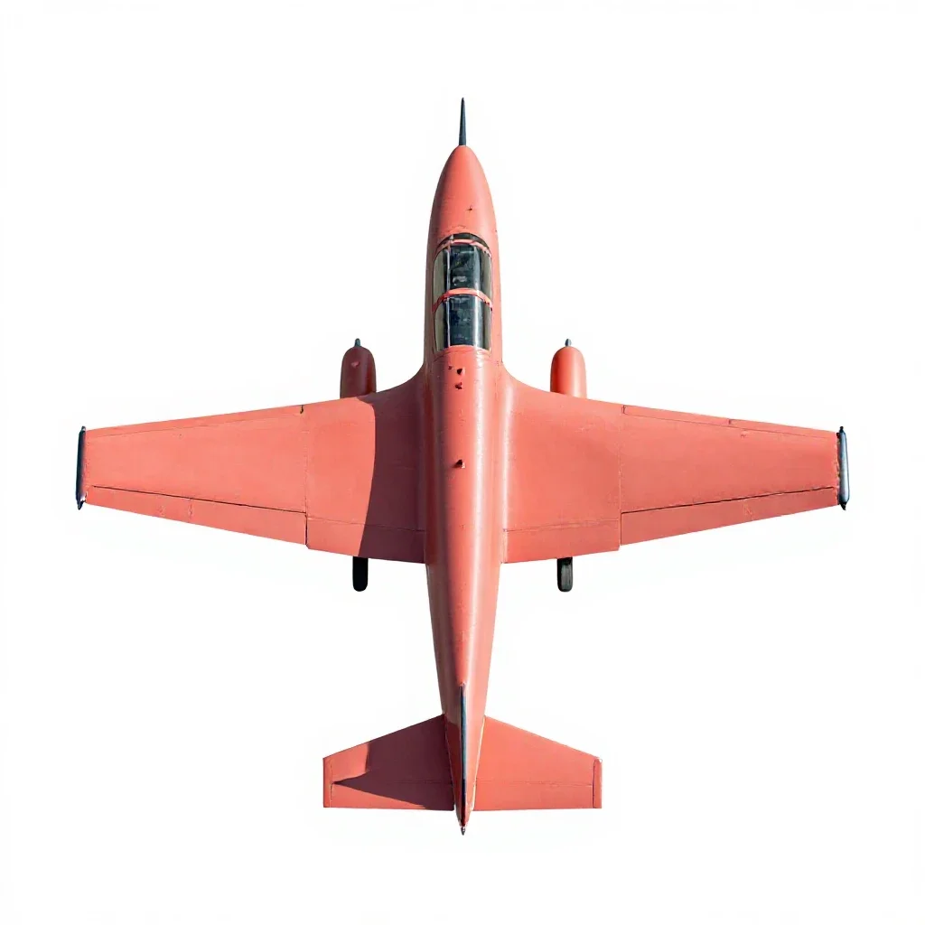 Warplane isolated on a white background